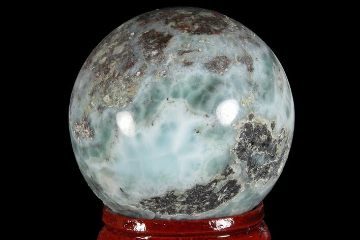 Polished Larimar Sphere - Dominican Republic #168140